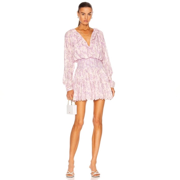 Hemant and Nandita Sahar Paisley  Pink Mini Dress Sz Small NWT - Picture 8 of 15